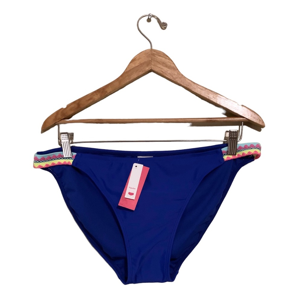New xhilaration bikini bathing/swim suit bottom blue woman’s size XL